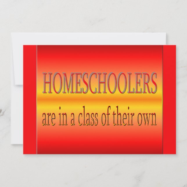 Personalized Homeschoolers Graduation Party Invitation (Front)