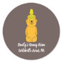 Personalized Honey Bear Bottle Beekeepers Apiaries Classic Round Sticker