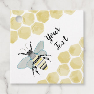 Personalized Honey Bee Favor or Gift Tag