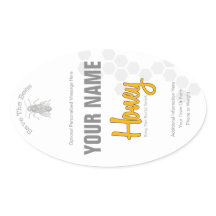Personalized Honey Bottle Custom Label