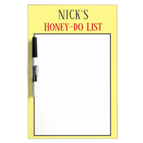 Personalized Honey do List board