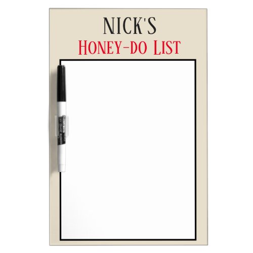 Personalized Honey do List board