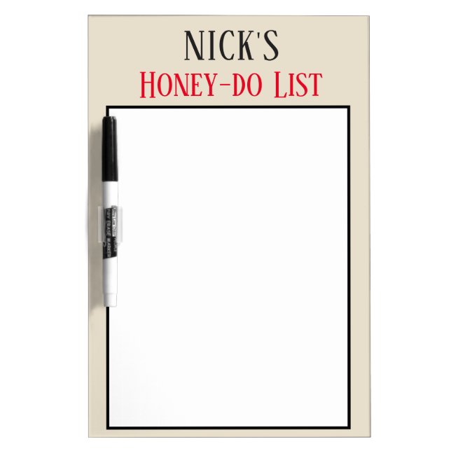 Personalized Honey do List board (Front)