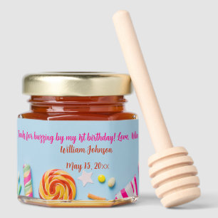 Personalized Honey Jar Favors for Boys 1st Birthda
