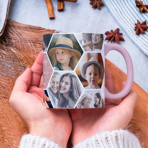 Personalized Honeycomb Mothers day Photos Mug