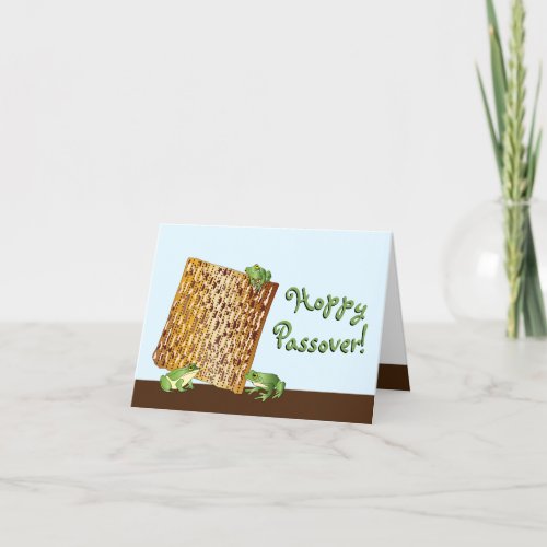 Personalized Hoppy Passover Holiday Greeting Card