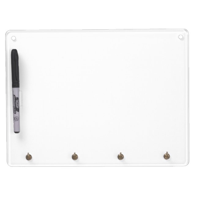Personalized Horizontal Dry Erase Board With Keychain Holder (Front)