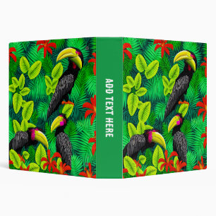 Personalized Hornbills Design 3-Ring Binder