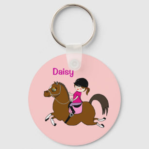 Personalized Horse and Rider Dressage Accessory Keychain