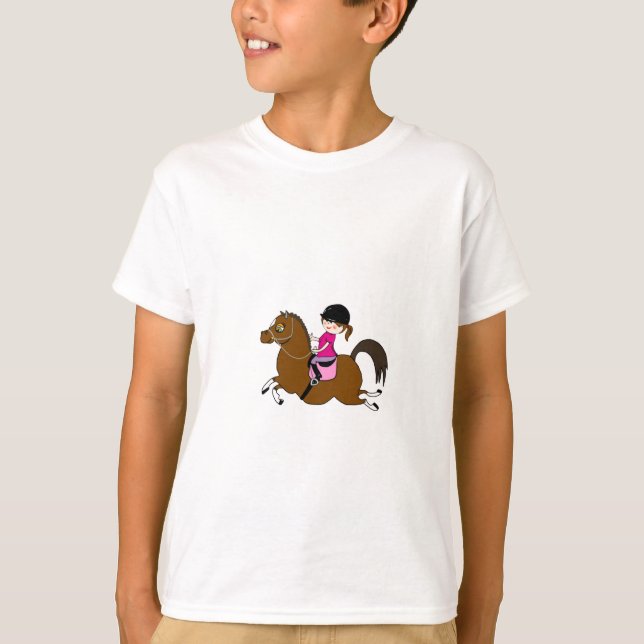 Personalized Horse and Rider Dressage Accessory T-Shirt (Front)