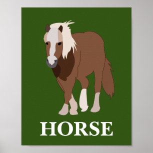 Personalized Horse Animal Horse Rider Horse Lover Poster