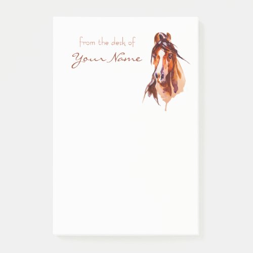 Personalized Horse Art Notes