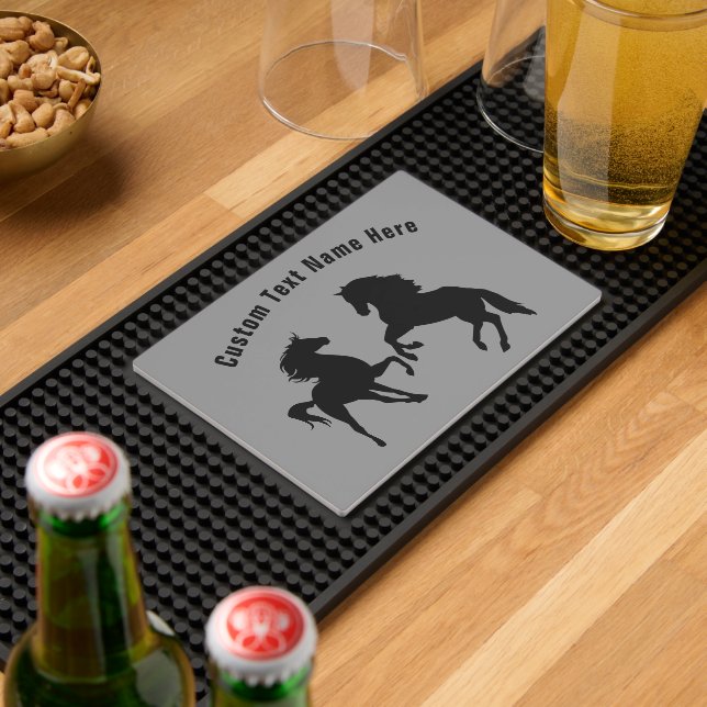 Personalized Horse Bar Mat with Custom Text (Insitu (Bar 2))