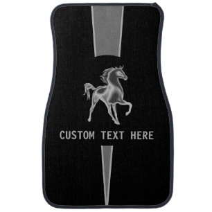 Personalized Horse Car Floor Mats with Custom Text