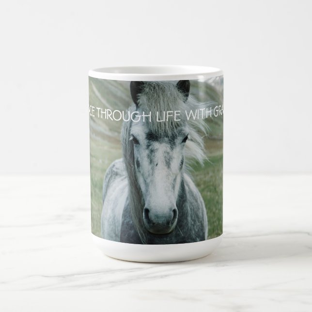Personalized Horse Coffee Mug (Center)