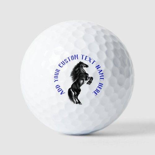 Personalized Horse Golf Balls Stamp Custom Text