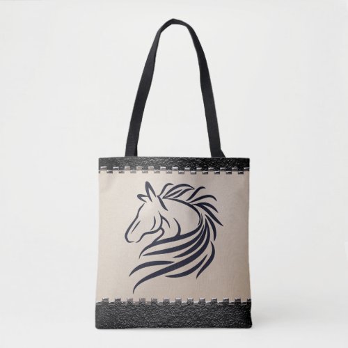 Personalized Horse  Horseshoe Double_sided Tote Bag