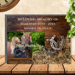 Personalized Horse Memorial Gifts, Wood Horse Box