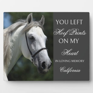 Personalized Horse Memorial Plaque Custom photo