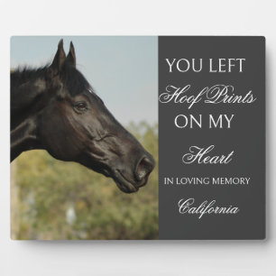 Personalized Horse Memorial Plaque Custom photo