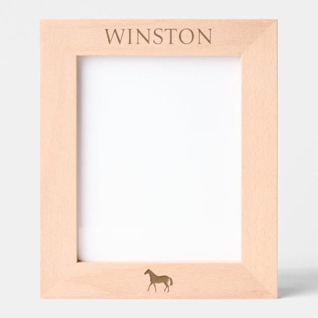 Personalized Horse Name Equestrian Custom Engraved Frames (Front)