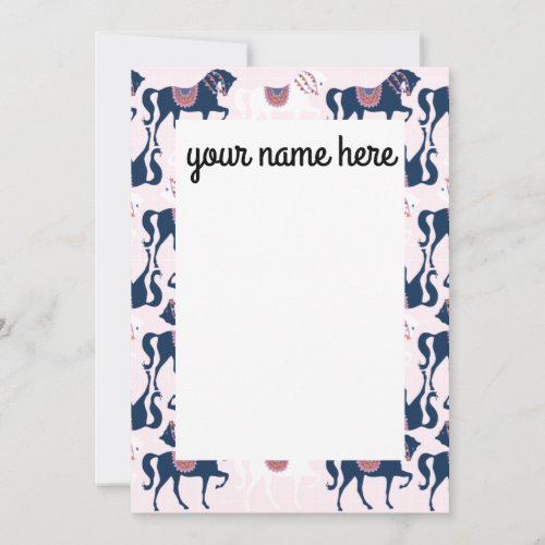 Personalized Horse Notecards