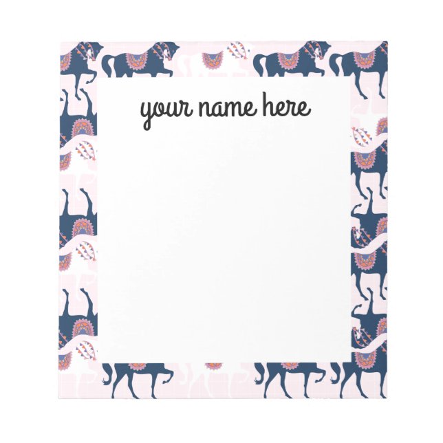 Personalized Horse Notepad (Front)