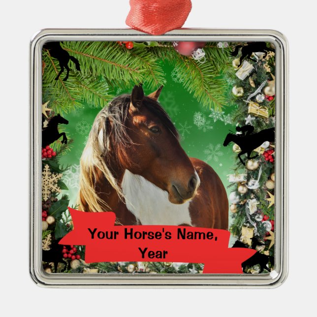 Personalized Horse ornament (Front)