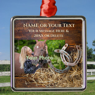 Personalized, Horse Ornaments for Christmas Tree