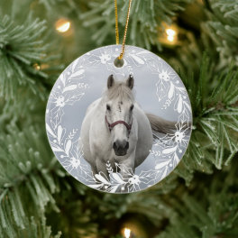 Personalized Horse Pet Ornament Photo Name Year