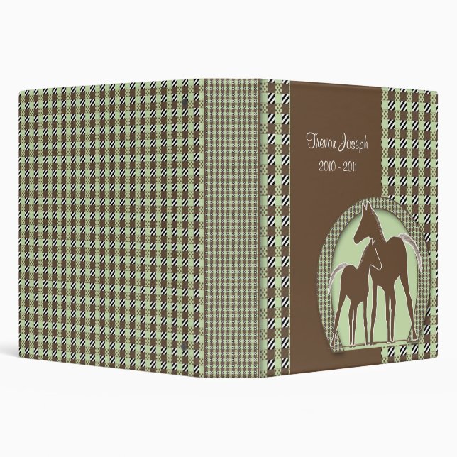 Personalized Horse Photo Album 3 Ring Binder (Background)