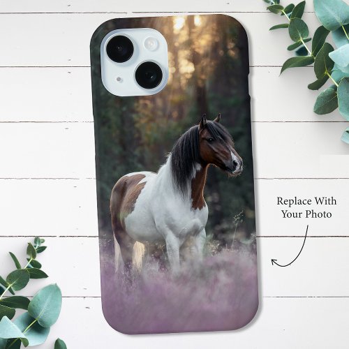 Personalized Horse Photo iPhone 15 Case