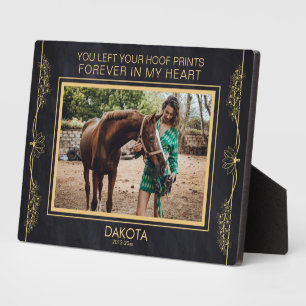 Personalized Horse Photo Memorial Plaque