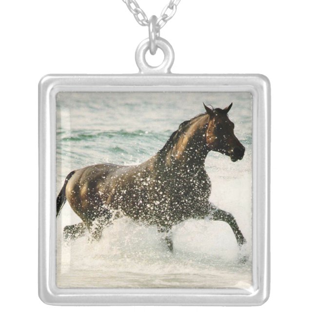 Personalized Horse Photo  Necklace (Front)