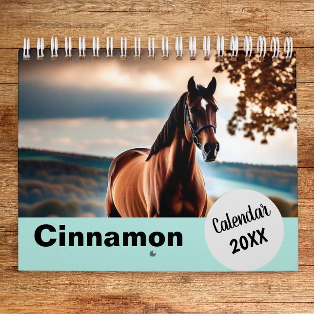 Personalized Horse Photos Year Create Your Own Calendar (A personalized calendar featuring your own photos of your horse, to enjoy throughout the year)