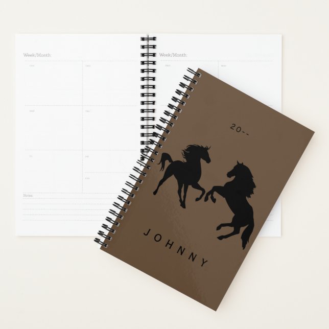 Personalized Horse Planner Custom Name and Year (Display)