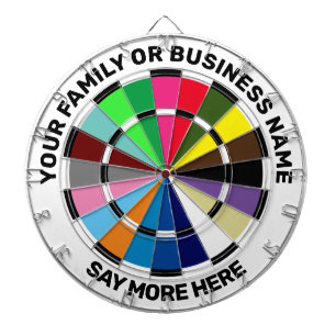 Personalized Horse Racing Colors Dartboard