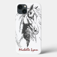Personalized Horse Sketch