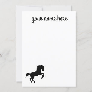 Personalized Horse Stationery Notecards