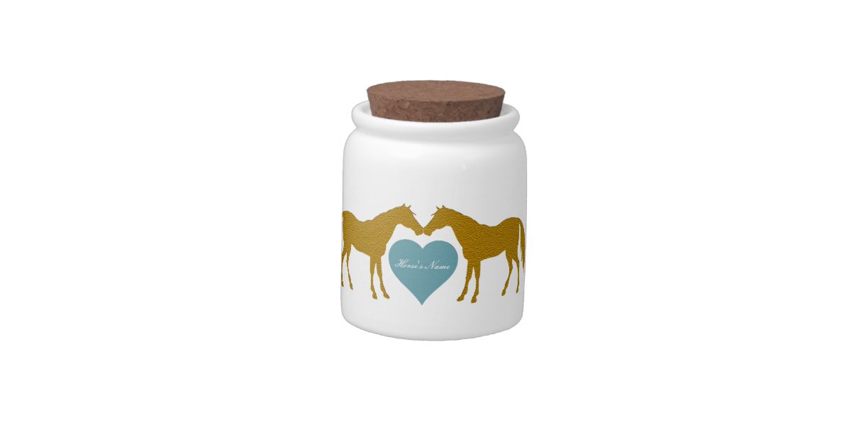 Personalized Horse Treat Jar Candy Jar Zazzle