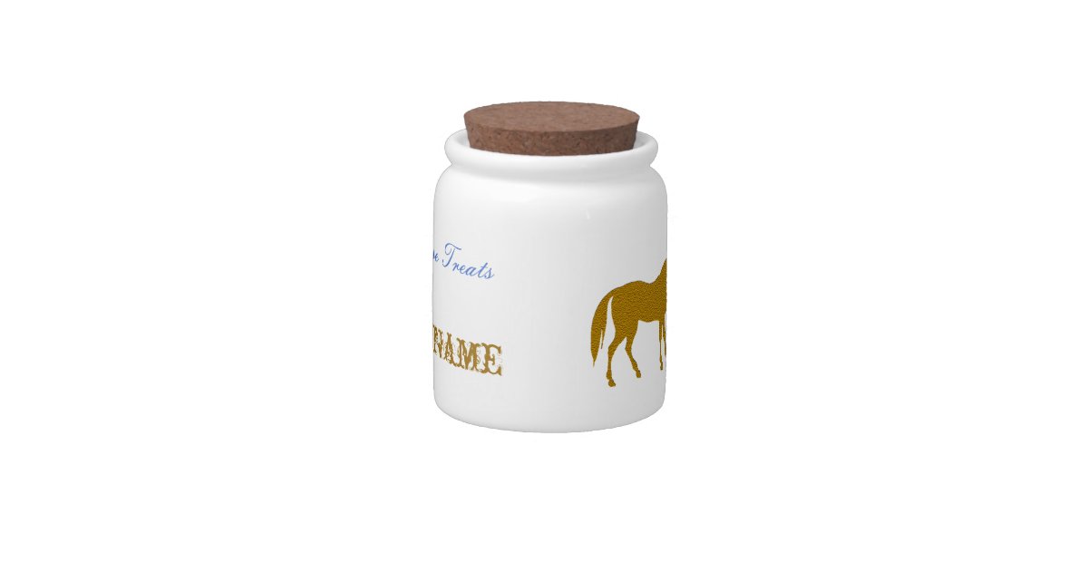 Personalized Horse Treat Jar Candy Jar Zazzle