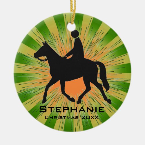 Personalized Horseback Riding Ornament