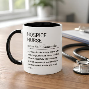 Personalized Hospice Nurse Definition Coffee Mug