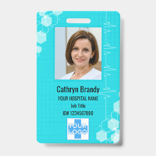 Personalized Hospital Employee ID, Photo and Name Badge