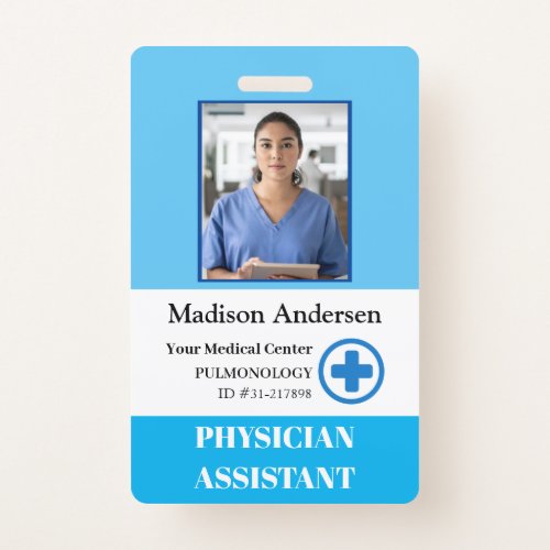 Personalized Hospital Employee Logo  Photo Badge