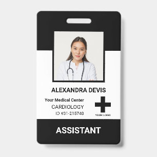 Personalized Hospital Employee Logo & Photo Badge
