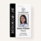Personalized Hospital Employee Logo Photo Black ID