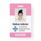 Personalized Hospital Employee Logo & Photo ID Bad