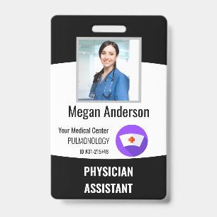 Personalized Hospital Employee Logo & Photo ID Bad Badge