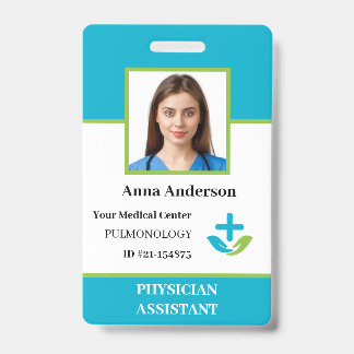 Personalized Hospital Employee Logo & Photo ID Bad Badge